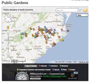 Cover photo for Public Gardens Map