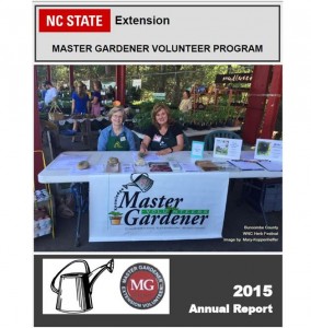 Cover photo for NC Extension Master Gardener 2015 Annual Report